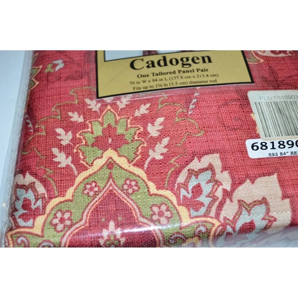 Cadogen Panel pair 70x84 Curtains Panels Polyester One set Vtg